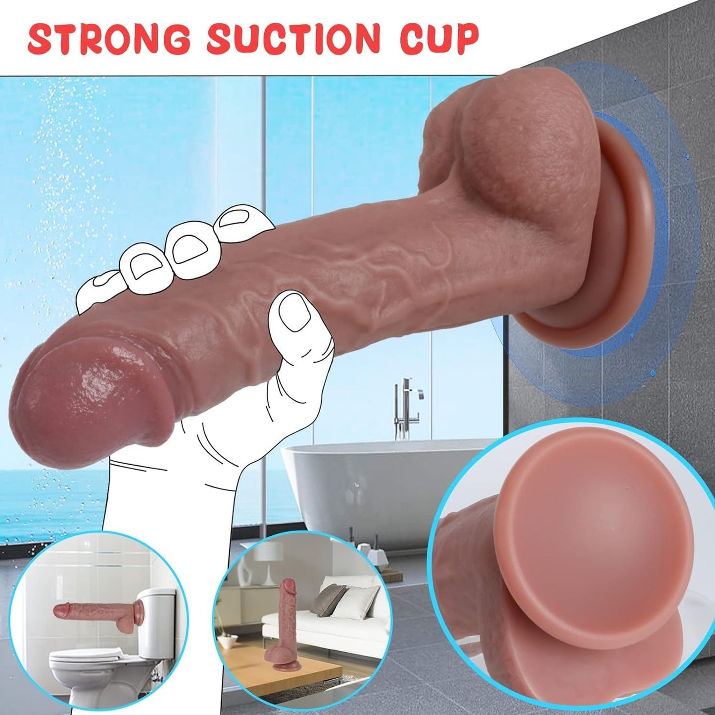Realistic Dildo for an Unforgettable Lifelike Experience, 7.8 Inch